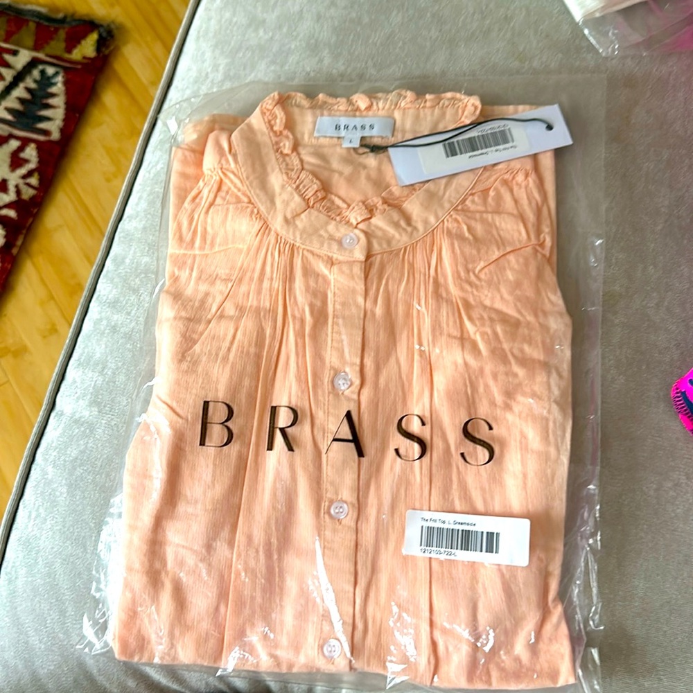 Cap sleeve blouse from Brass Clothing